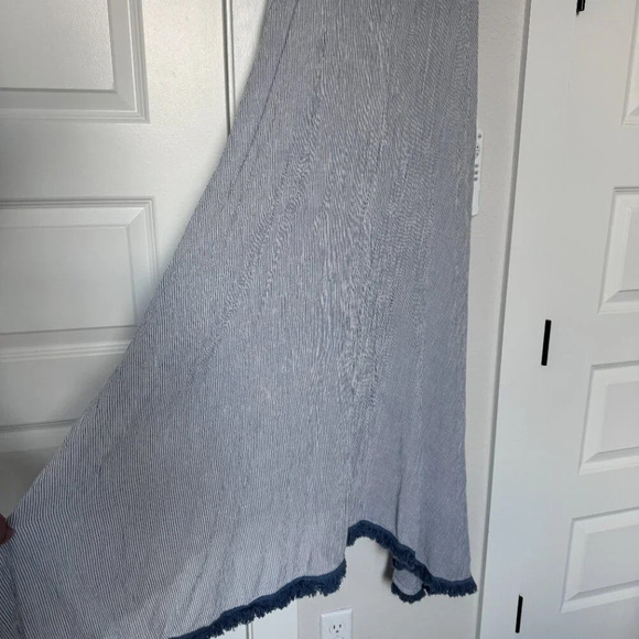 Saks Fifth Avenue Striped Tassel Maxi Dress Size S - Picture 2 of 9